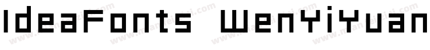 IdeaFonts WenYiYuan 75字体转换